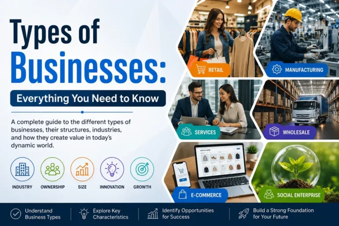 Types of Businesses - Everything You Need to Know