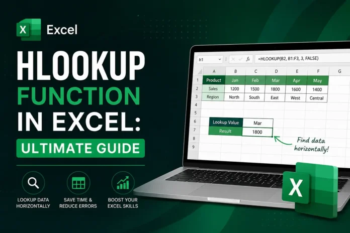 HLOOKUP Function in Excel - Ultimate Guide