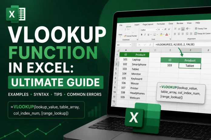 VLOOKUP Function in Excel - Ultimate Guide