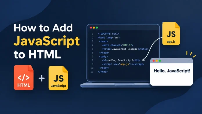 How to Add JavaScript to HTML