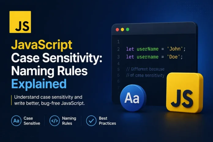 JavaScript Case Sensitivity: Naming Rules Explained